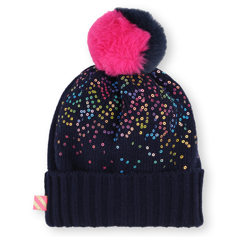 Cappello pompon e paillettes BILLIEBLUSH 
                        BAMBINA