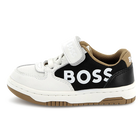 Sneakers pelle velcro e lacci BOSS 
                    RAGAZZO