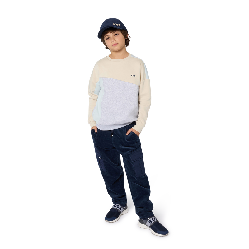 Cappellino in velluto BOSS 
                        RAGAZZO