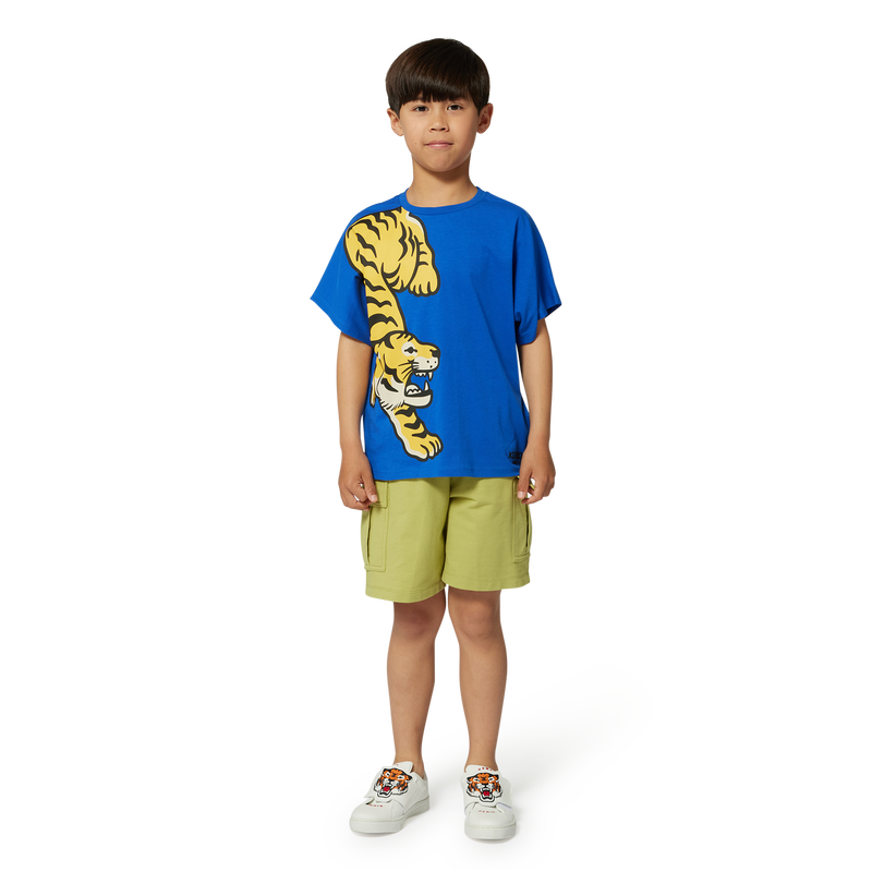 T-shirt con stampa in cotone KENZO KIDS 
                        RAGAZZO
