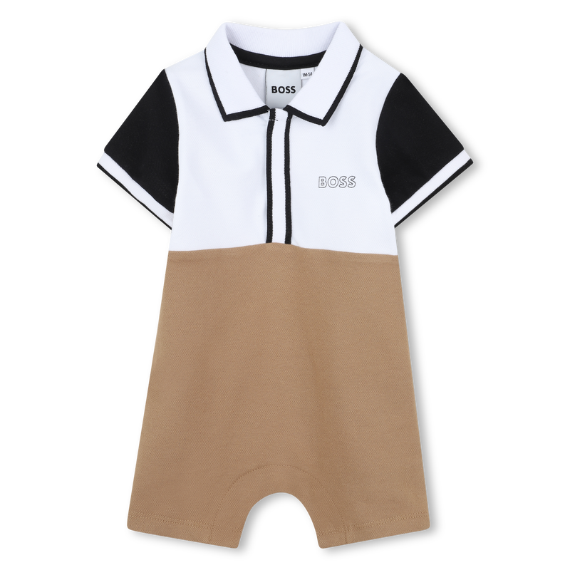 Tutina corta color-block BOSS 
                        RAGAZZO