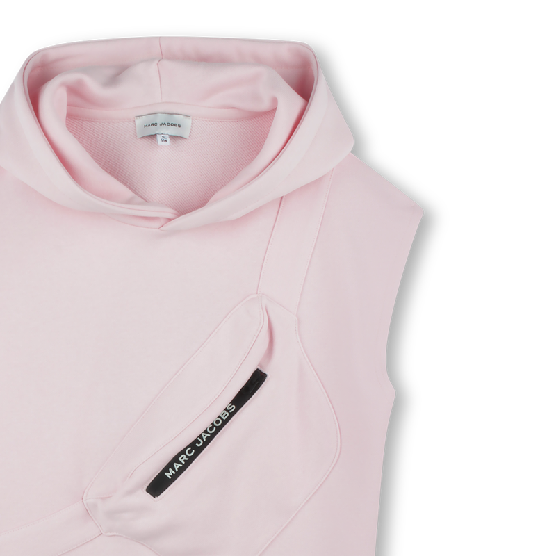 Vestito smanicato cappuccio MARC JACOBS 
                        BAMBINA