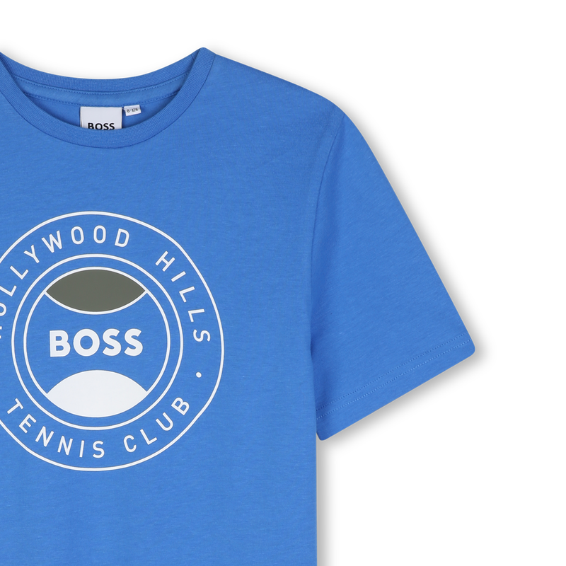 T-SHIRT A MANICHE CORTE BOSS 
                        RAGAZZO