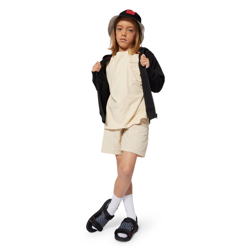 Bob double face bimateriale HUGO 
                        RAGAZZO