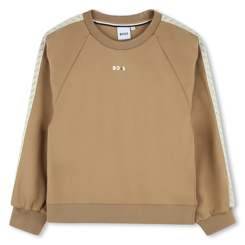 Felpa con spalla fantasia BOSS 
                        BAMBINA