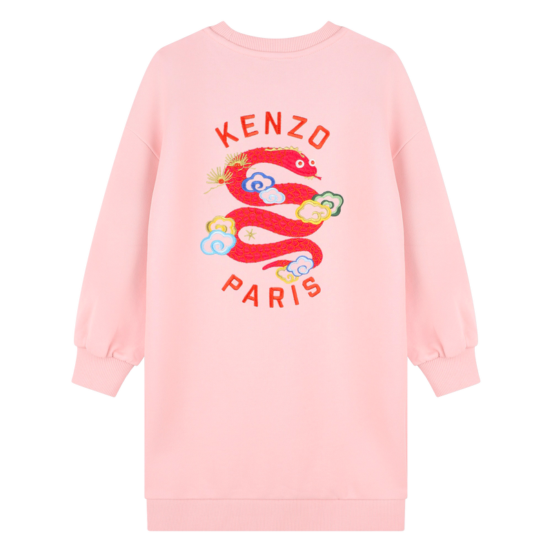 Abito dritto con ricamo KENZO KIDS 
                        BAMBINA