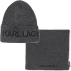 Set cappello lavorato a maglia + scaldacollo KARL LAGERFELD KIDS 
                    RAGAZZO