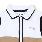 Pigiama tricolore collo polo BOSS 
                    RAGAZZO