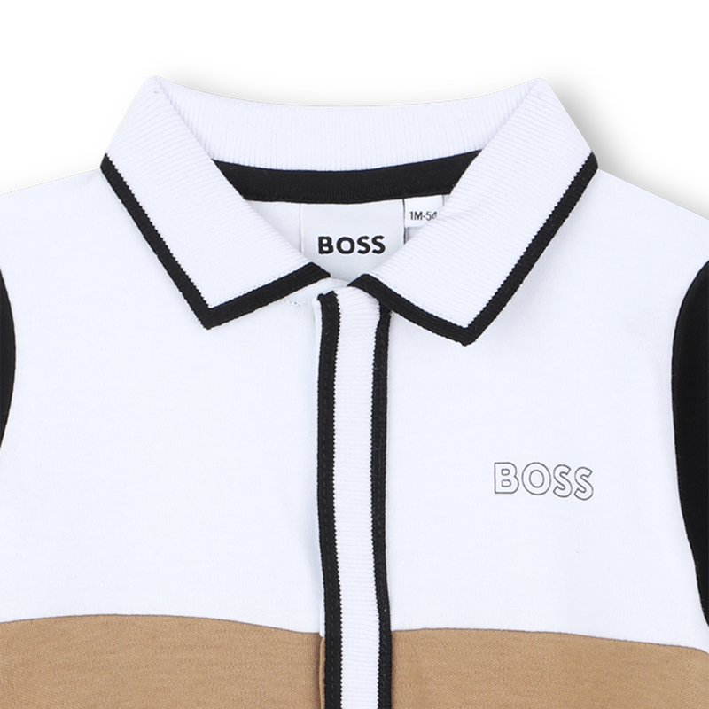 Pigiama tricolore collo polo BOSS 
                        RAGAZZO