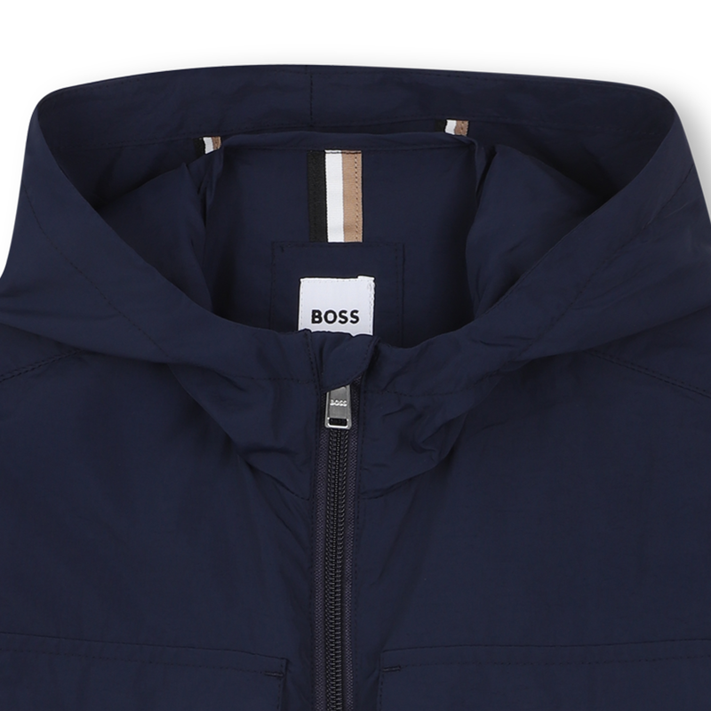 Giacca a vento con cappuccio BOSS 
                        RAGAZZO