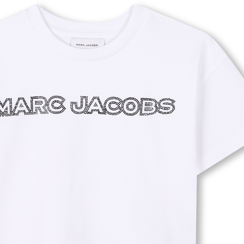 T-shirt corta con strass MARC JACOBS 
                        BAMBINA