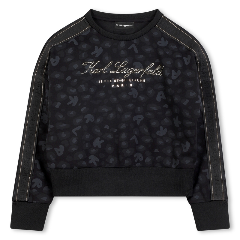 Felpa in doppio jersey KARL LAGERFELD KIDS 
                        BAMBINA