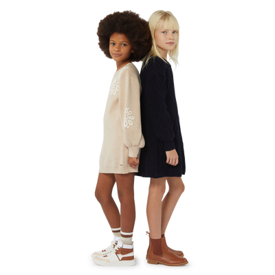 Leather Lace-Up Sneakers CHLOE BAMBINA