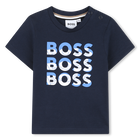 T-shirt a maniche corte, MARINE, hi-res
