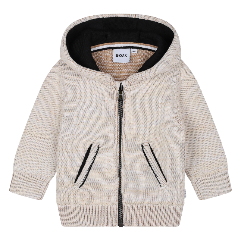 Cardigan con cappuccio BOSS 
                        RAGAZZO