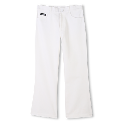 Pantaloni in cotone e lino DKNY BAMBINA