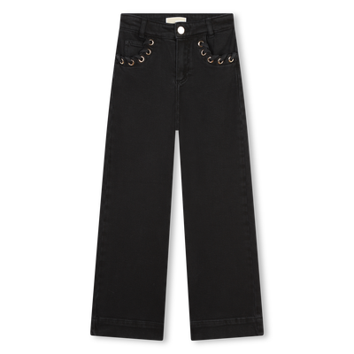Jeans larghi con occhielli MICHAEL KORS BAMBINA