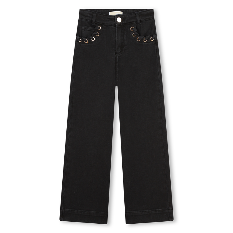 Jeans larghi con occhielli MICHAEL KORS 
                        BAMBINA