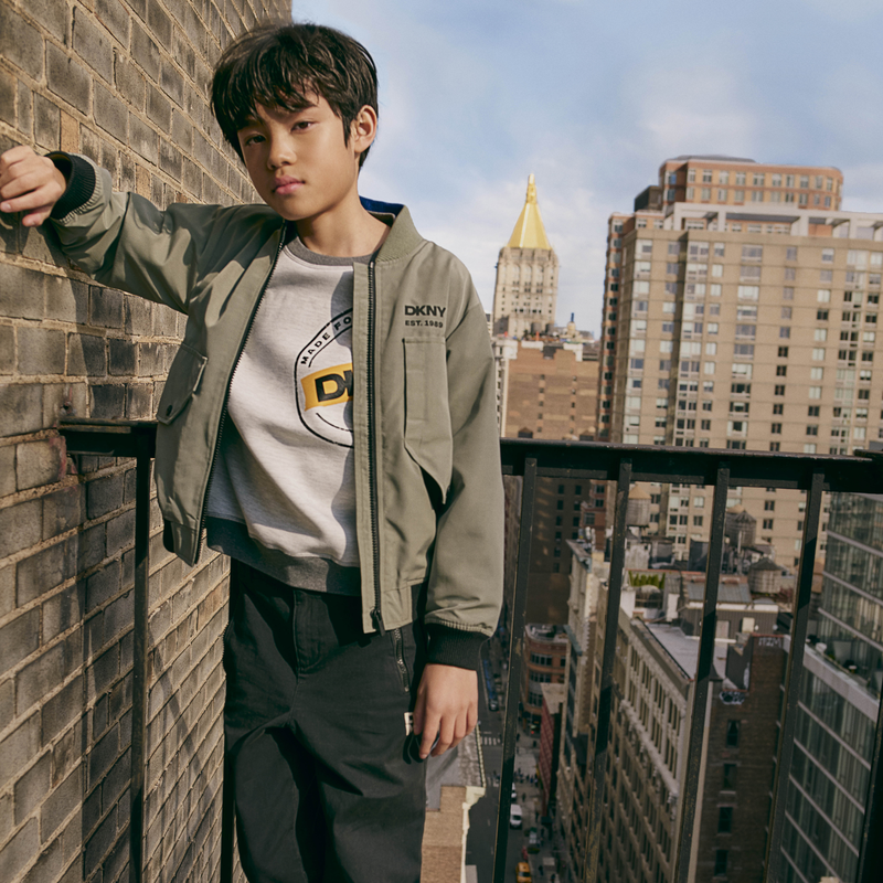 Giacca con chiusura a zip DKNY 
                        RAGAZZO