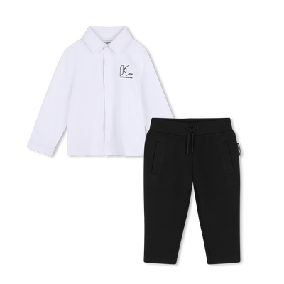 Completo camicia e pantaloni KARL LAGERFELD KIDS RAGAZZO