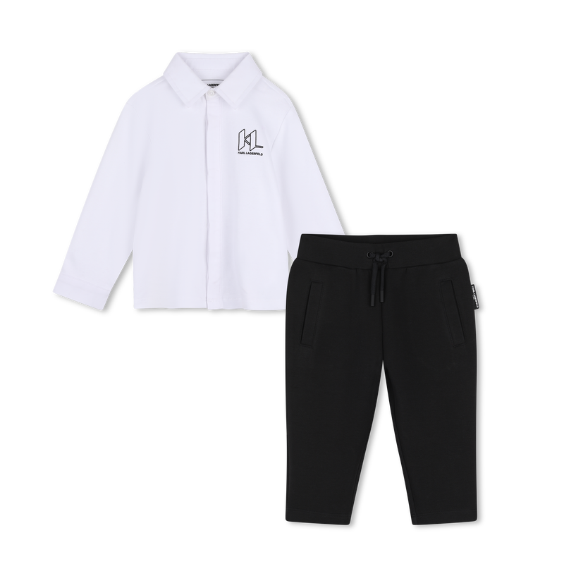 Completo camicia e pantaloni KARL LAGERFELD KIDS 
                        RAGAZZO