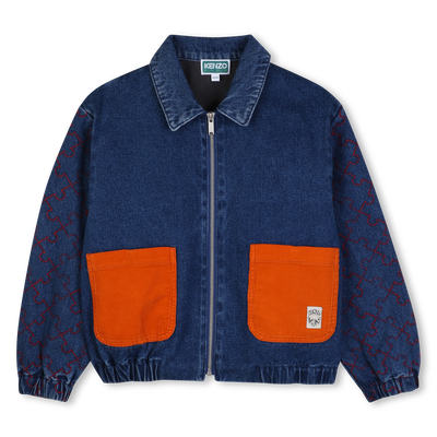 Giacca in denim KENZO KIDS RAGAZZO