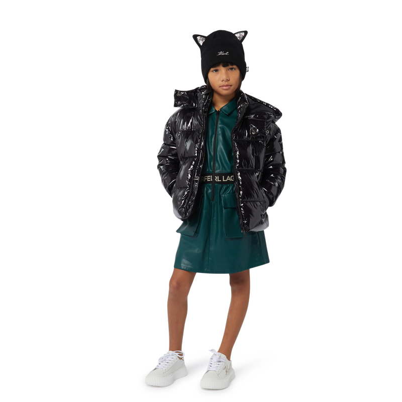 Cat-Ear Metallic Beanie KARL LAGERFELD KIDS 
                        BAMBINA