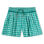 Pantaloncini con stampa a quadretti KIDS AROUND 
                    BAMBINA