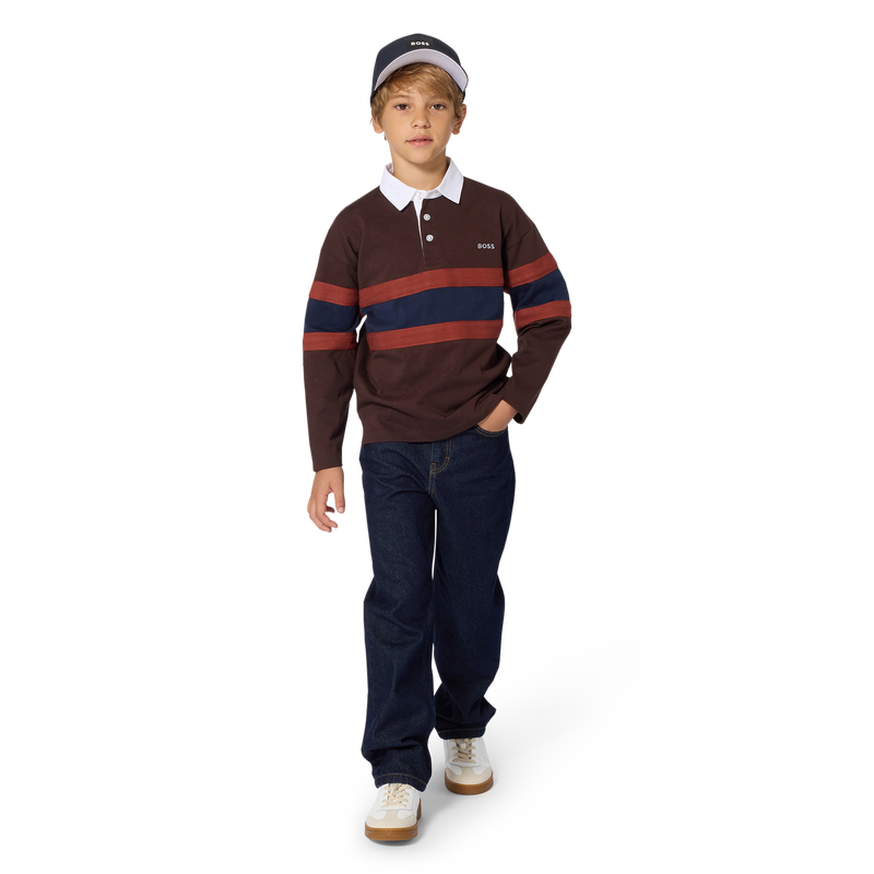 Polo a maniche lunghe BOSS 
                        RAGAZZO
