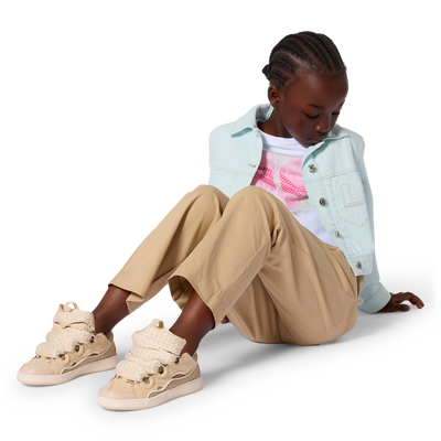 T-SHIRT A MANICHE CORTE LANVIN BAMBINA