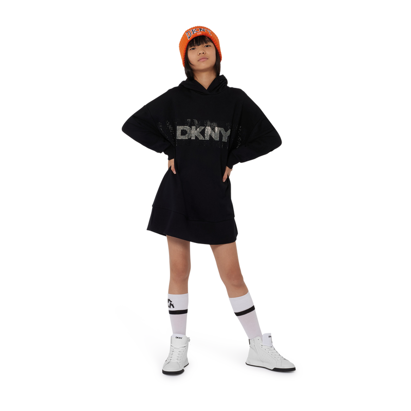 Hooded Fleece Dress DKNY 
                        BAMBINA