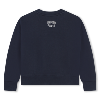 Felpa ricamata in cotone KENZO KIDS BAMBINA