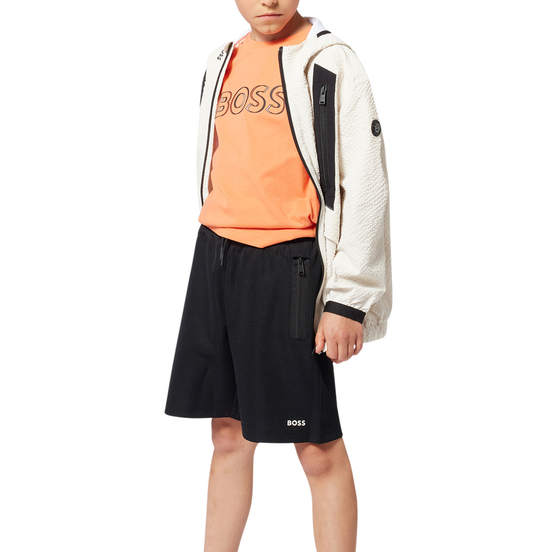 Bermuda jogging con logo BOSS 
                        BAMBINO