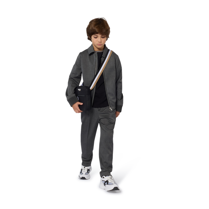 Borsa a tracolla in tessuto rivestito BOSS 
                        RAGAZZO