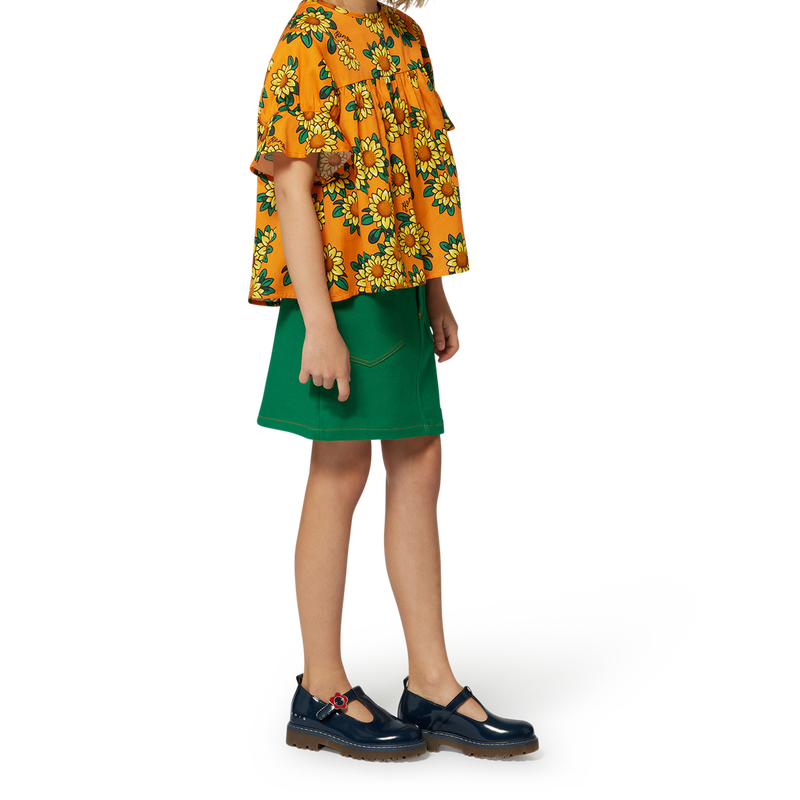 Gonna a trapezio con tasche KENZO KIDS 
                        BAMBINA
