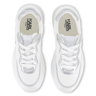 Sneakers con lacci e badge KARL LAGERFELD KIDS 
                    BAMBINA