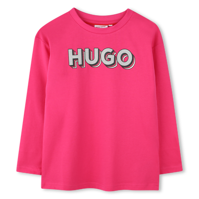 T-shirt con stampa logo HUGO BAMBINA