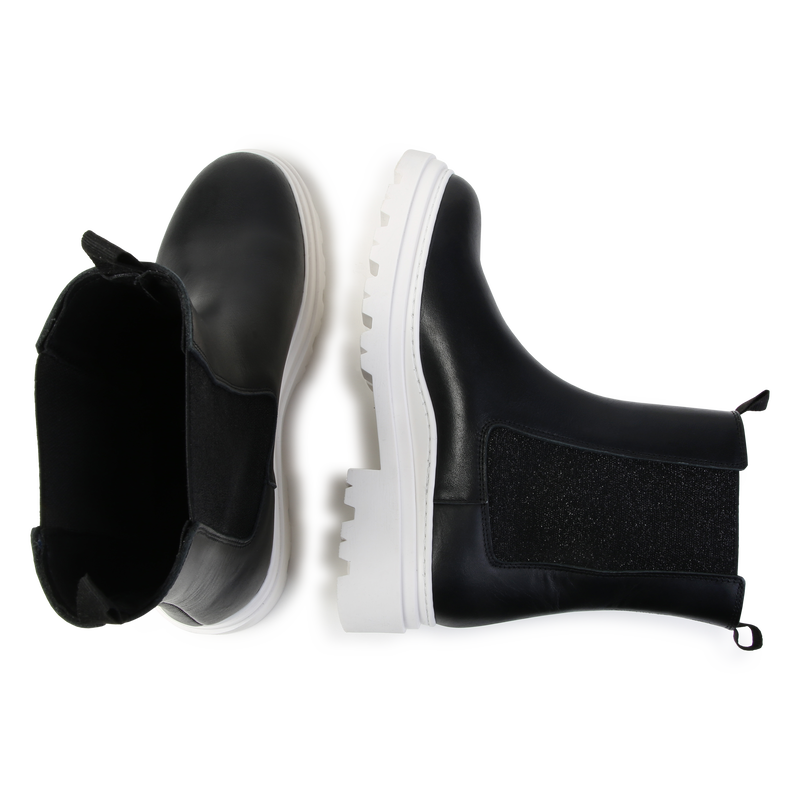 Stivaletti in pelle KARL LAGERFELD KIDS 
                        BAMBINA