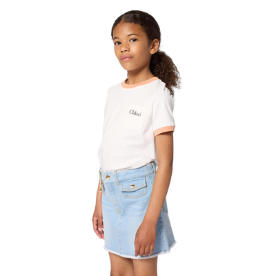 T-SHIRT A MANICHE CORTE CHLOE BAMBINA