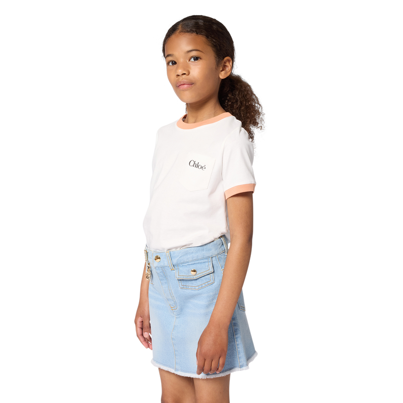 T-SHIRT A MANICHE CORTE CHLOE 
                        BAMBINA