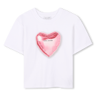 T-shirt da cerimonia in cotone, BIANCO, hi-res