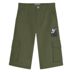 Bermuda con tasche applicate, KAKI, hi-res