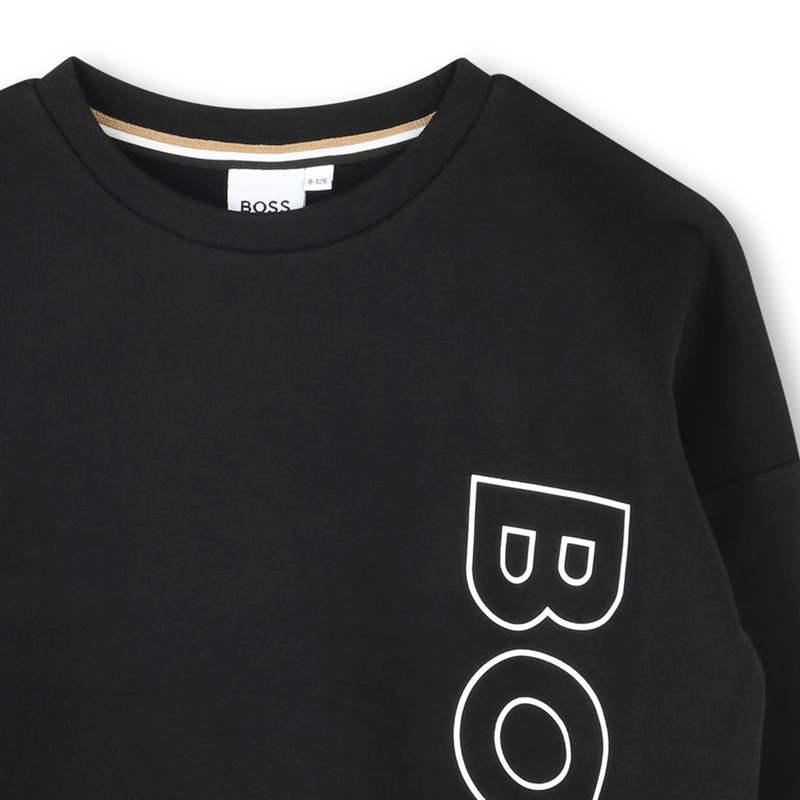 Felpa in tessuto felpato BOSS 
                        RAGAZZO