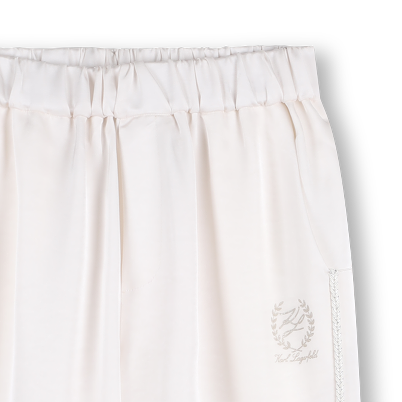 PANTALONI DA JOGGING IN RASO KARL LAGERFELD KIDS 
                        BAMBINA