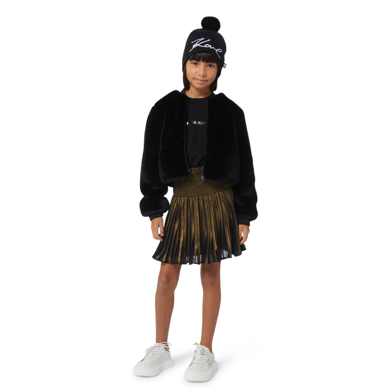 Giubbotto in soffice pile KARL LAGERFELD KIDS 
                        BAMBINA