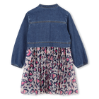 Abito bi-materiale BILLIEBLUSH 
                    BAMBINA