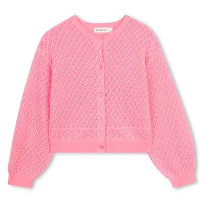 CARDIGAN IN MAGLIA TRAFORATA BILLIEBLUSH BAMBINA