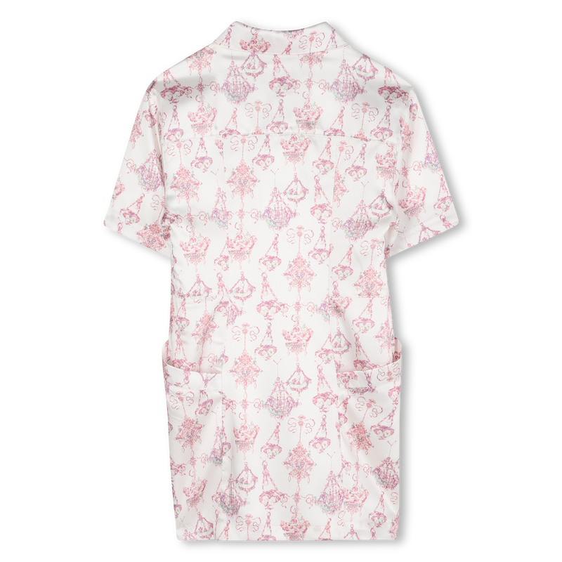 Abito in raso con colletto a polo GIVENCHY 
                        BAMBINA