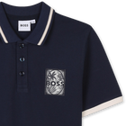 Polo con etichetta sul petto BOSS 
                    RAGAZZO