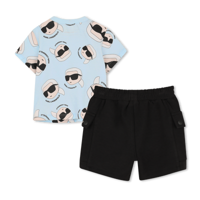 SET T-SHIRT E PANTALONCINI KARL LAGERFELD KIDS RAGAZZO